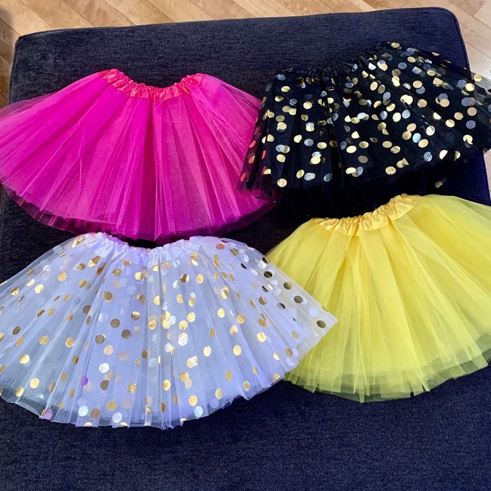 4 Piece Bundle Girls Ballet Tutus